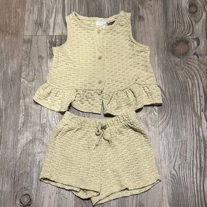 Zara Kids Matching Set in Light Green